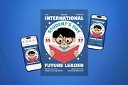 International Student's Day Flyer, a Flyer Template by The Good Store (Thumbnail 1 of 2)