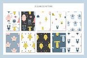 Cute monsters. Vector collection, an Illustration by Guvi-Design (Thumbnail 5 of 10)