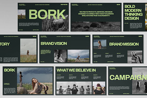 BORK Bold Brand Powerpoint Template