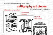 Blackletter Calligraphy Workbook Set, a Templates & Theme by ZenLettering (Thumbnail 3 of 9)