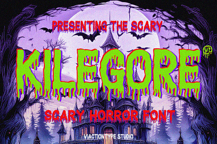 VT Kilegore - Scary Horror Font, a Sans Serif Font by ViactionType