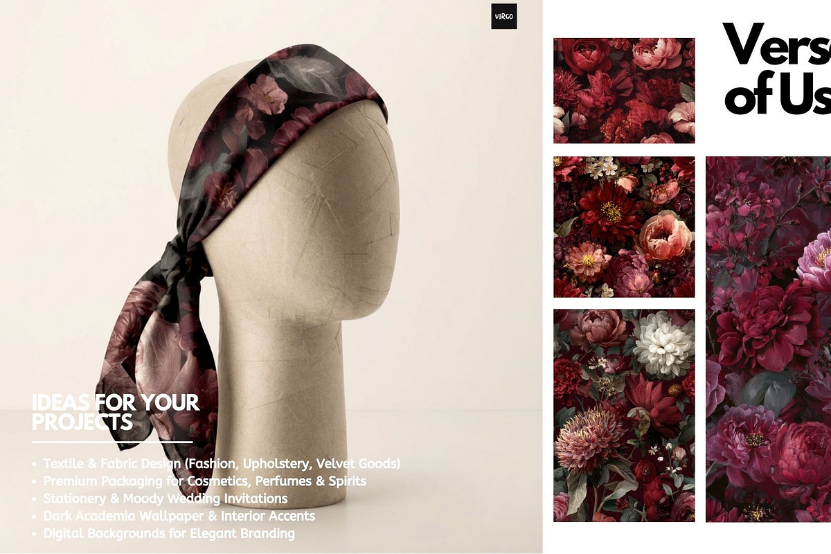 30+ Crimson Nocturne Bundle, a Decorative Illustration by Virgo Studio (Photo 5 of 6)