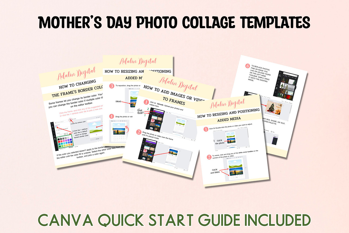 Mother’s Day Photo Collage Templates, a Templates & Theme by Adalin Shop (Photo 8 of 8)