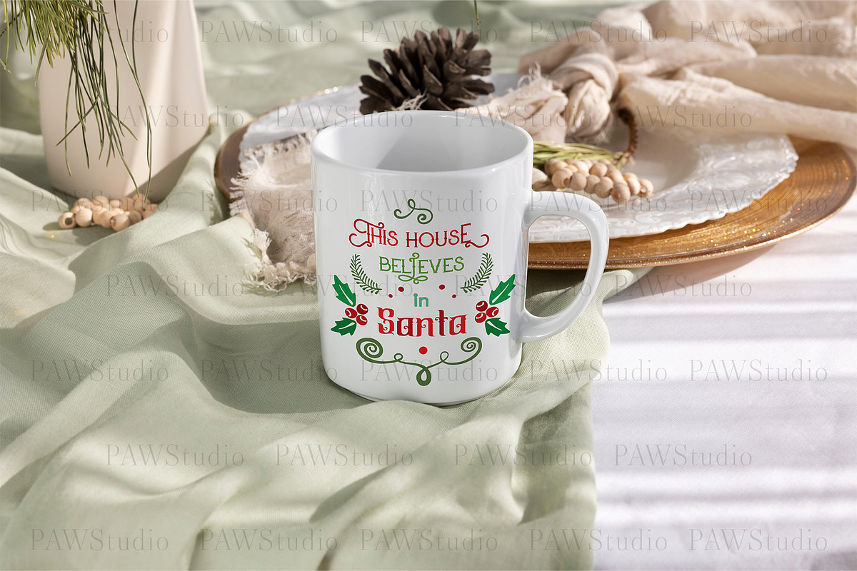 Christmas Mug Mockup Tea Cup Xmasch3, a Cups & Container Mockup by PawMockups (Photo 5 of 10)