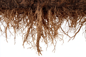 Intricate Plant Roots System Brown a, a Photo by Pixeness Studio