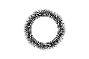 Hand Drawn Wreath Frame Bundle, an Illustration by yasushie (Thumbnail 5 of 51)