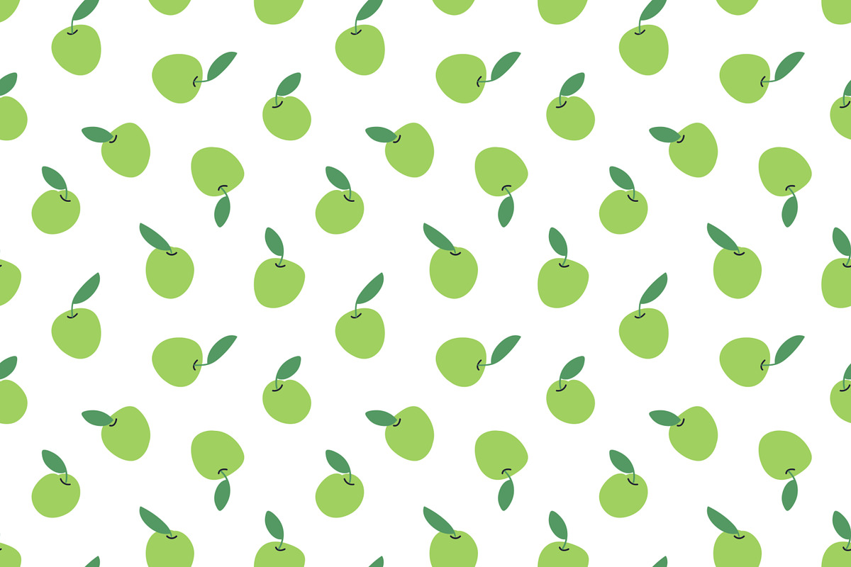 Vegetables & fruit seamless patterns, a Pattern Graphic by Good Studio (Photo 5 of 9)