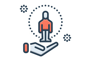 Retention customer color icon, a Duotone Icon by Creative priyanka