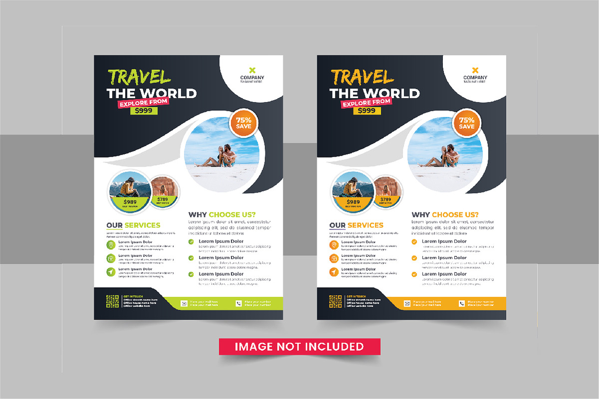 Travel Flyer Design, tour flyer set, a Flyer Template by Pavel_design (Photo 11 of 11)