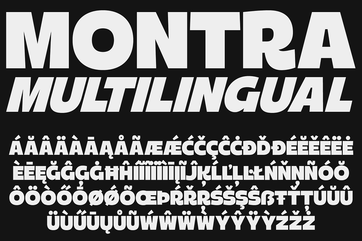 Montra - Bold Sans Display Font, a Sans Serif Font by Surplus Type Co (Photo 9 of 9)