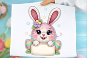 Yarn Crochet Easter Bunny PNG, an Illustration by SinaCreation (Thumbnail 1 of 7)