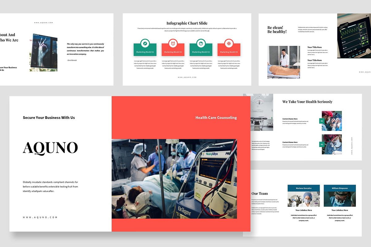 Aquno : Medical Powerpoint, a Presentation Template by Punkl Camp (Photo 1 of 9)