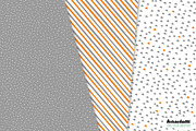 Sloth orange Digital Paper & Clipart, a Pattern Graphic by kaeselotti (Thumbnail 3 of 5)