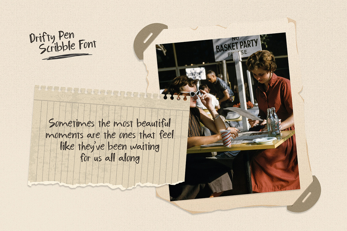 Drifty Pen – Scribble Handdrawn Font, a Handwritten Font by Youthlabs Studio (Photo 9 of 12)