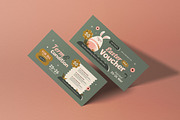 Pink Flat Design Easter Sale Voucher, a Card Template by graphicook (Thumbnail 3 of 3)