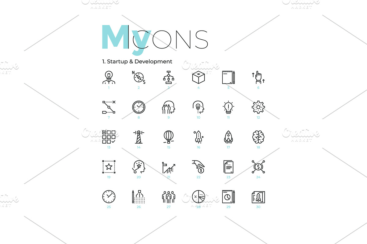My Icons, an Outline Icon by Andrew Kras Design (Photo 8 of 38)