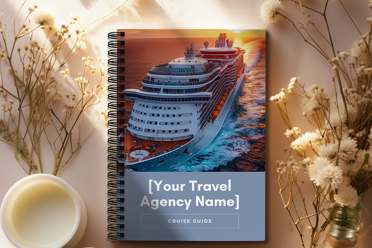 TRAVEL AGENT CRUISE GUIDE TEMPLATE, a Marketing Template by Daring Digies (Photo 2 of 5)