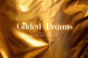 Gilded Dreams. Golden Backgrounds.