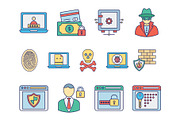 Malware and Antivirus Icons, an Outline Icon by Vector Portal (Thumbnail 5 of 5)