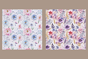 Seamless Pastel Floral Pattern, a Background Graphic by HoneyBunnyDigital (Thumbnail 7 of 7)