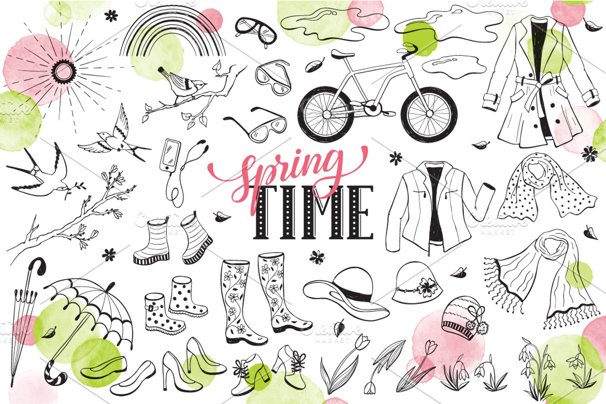 Spring objects collection, an Object Graphic by Olly Molly (Photo 1 of 2)