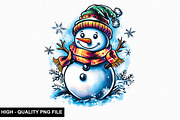 Christmas Snowman Clipart Bundle, an Illustration by crative8112 (Thumbnail 3 of 9)