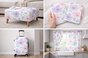 Seamless Pastel Floral Patterns, a Pattern Graphic by Print Haven (Thumbnail 4 of 4)