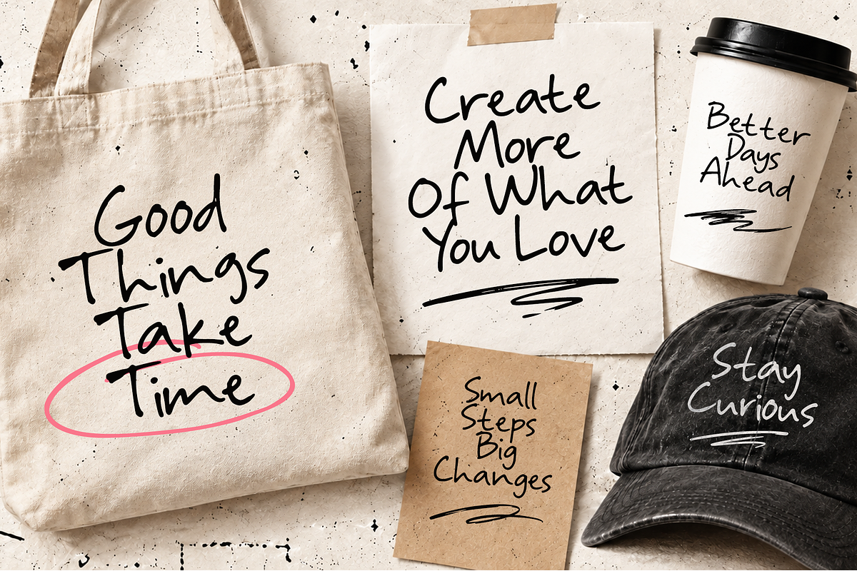 Roughly Yours Font, a Handwritten Font by cocodesign (Photo 2 of 8)
