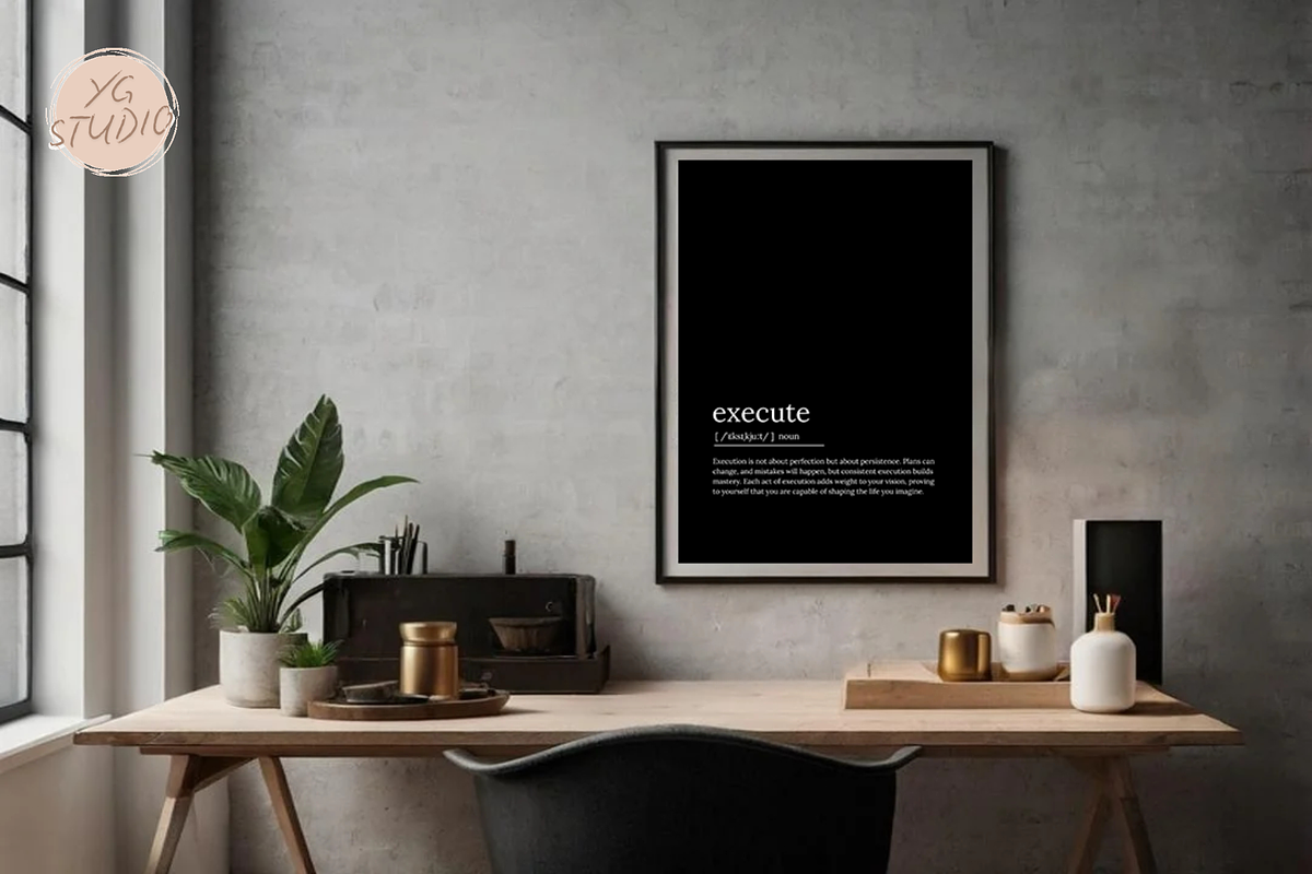 Motivational Definition Wall Art, a Texture Illustration by YG STUDIO (Photo 5 of 7)