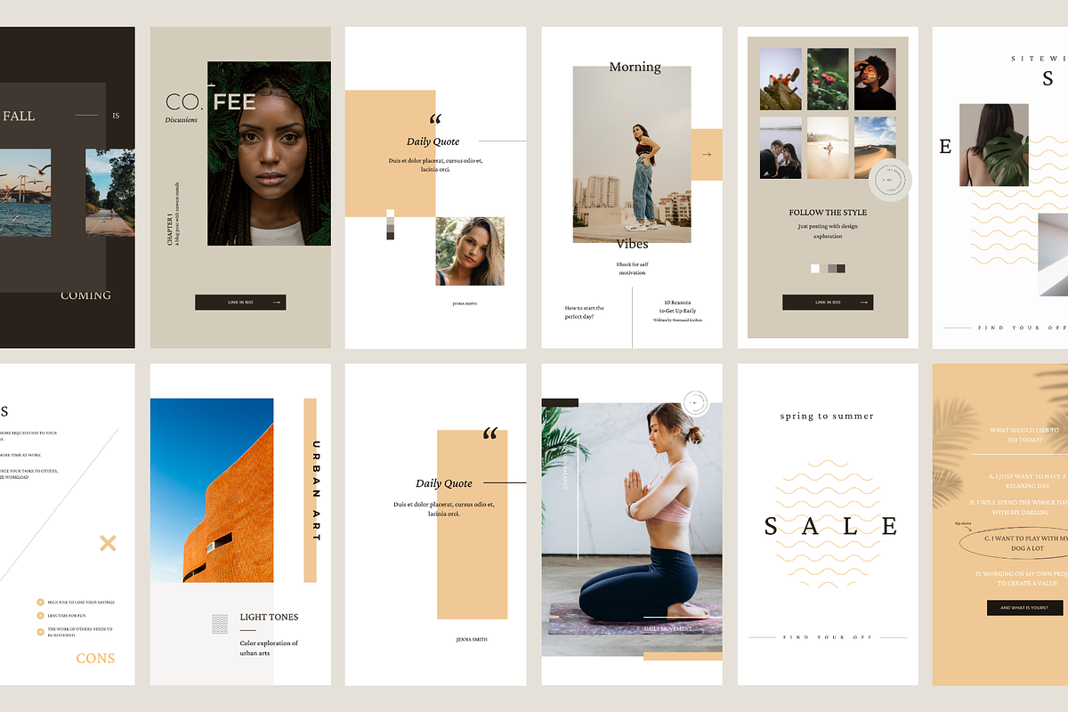 Canva Morning Vibes Social Media Kit, a Social Media Template by Skewline (Photo 4 of 16)