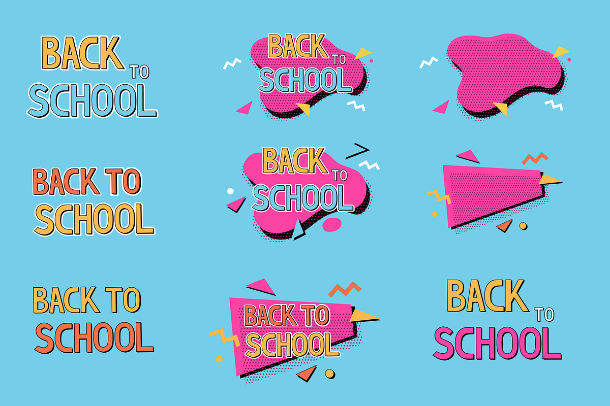Back to school vector clipart, an Education Illustration by Nadezhda Mikhailova (Photo 4 of 9)