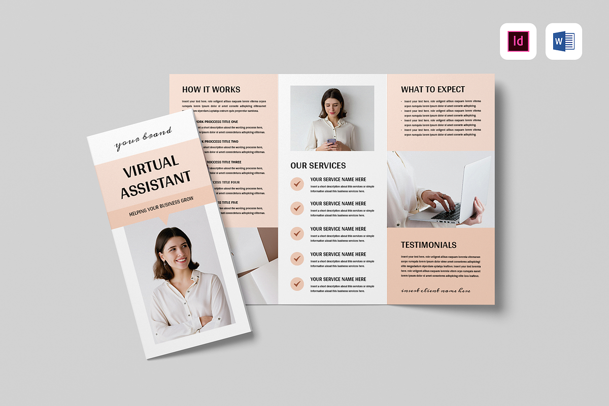 Trifold Brochure, a Brochure Template by Leaflove (Photo 1 of 5)