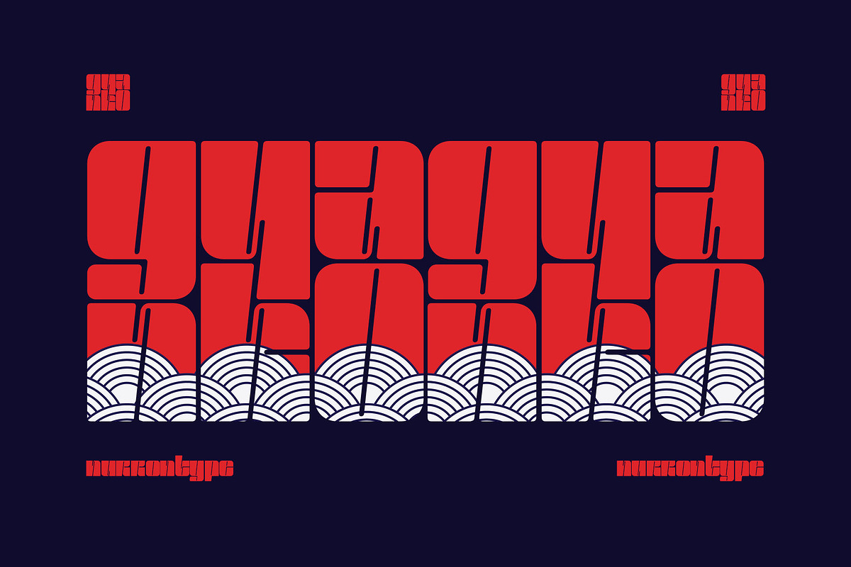 Gyanko, a Font by nurrontype (Photo 1 of 13)