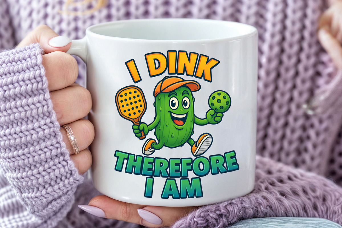 Funny Pickle ball PNG, an Illustration by Craft Nest (Photo 3 of 6)