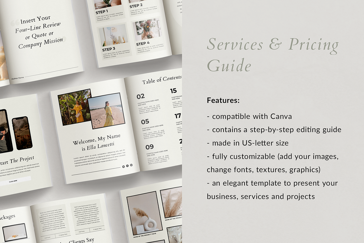 Services & Pricing Guide | Canva, a Brochure Template by Ralony (Photo 8 of 10)