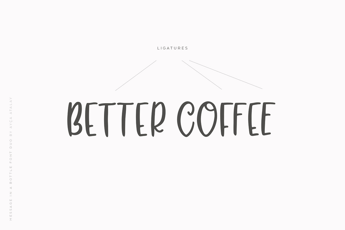 Message In A Bottle Font Duo, a Script Font by Ayca Atalay (Photo 14 of 19)