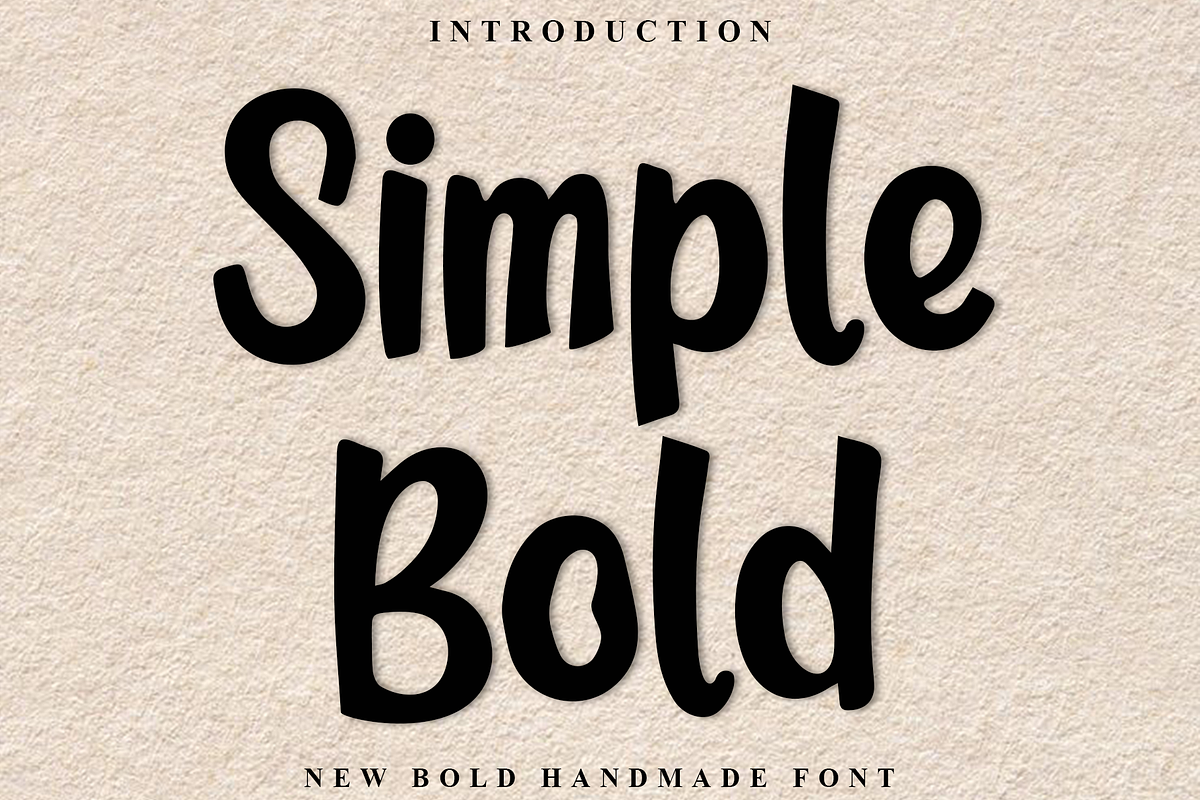 Simple Bold, a Script Font by FreshTypeINK (Photo 1 of 8)
