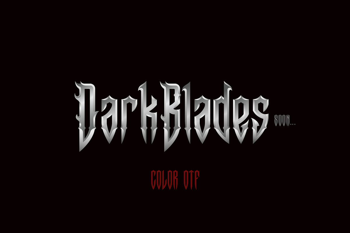DarkBlades, a Font by Sentavio (Photo 12 of 12)