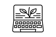 Vegan Line Icon, an Outline Icon by Pexelpy (Thumbnail 2 of 2)