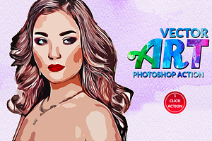 Vector Art Photoshop Action