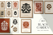 Black Garden | Wall Art Creator, an Object Graphic by Leleka.Store (Thumbnail 1 of 16)