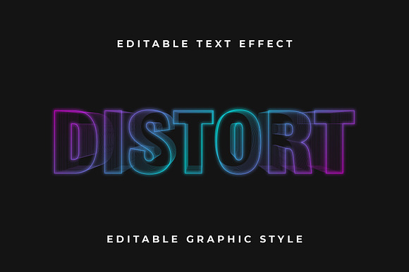Neon Gradiente Lined Text Effect preview 4