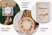 Forest Mushrooms: Edible & Poisonous, a Seasonal Illustration by Elena Malgina Clipart (Thumbnail 11 of 13)