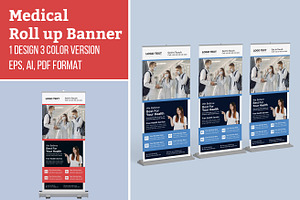 Medical Roll Up Banner Template