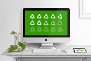 Recycle Symbol. Eco Sign Triangle., a Solid Icon by Plaid4You (Thumbnail 5 of 7)
