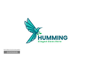 Humming Bird Simple Mascot Logo, a Branding & Logo Template by ivan_artnivora