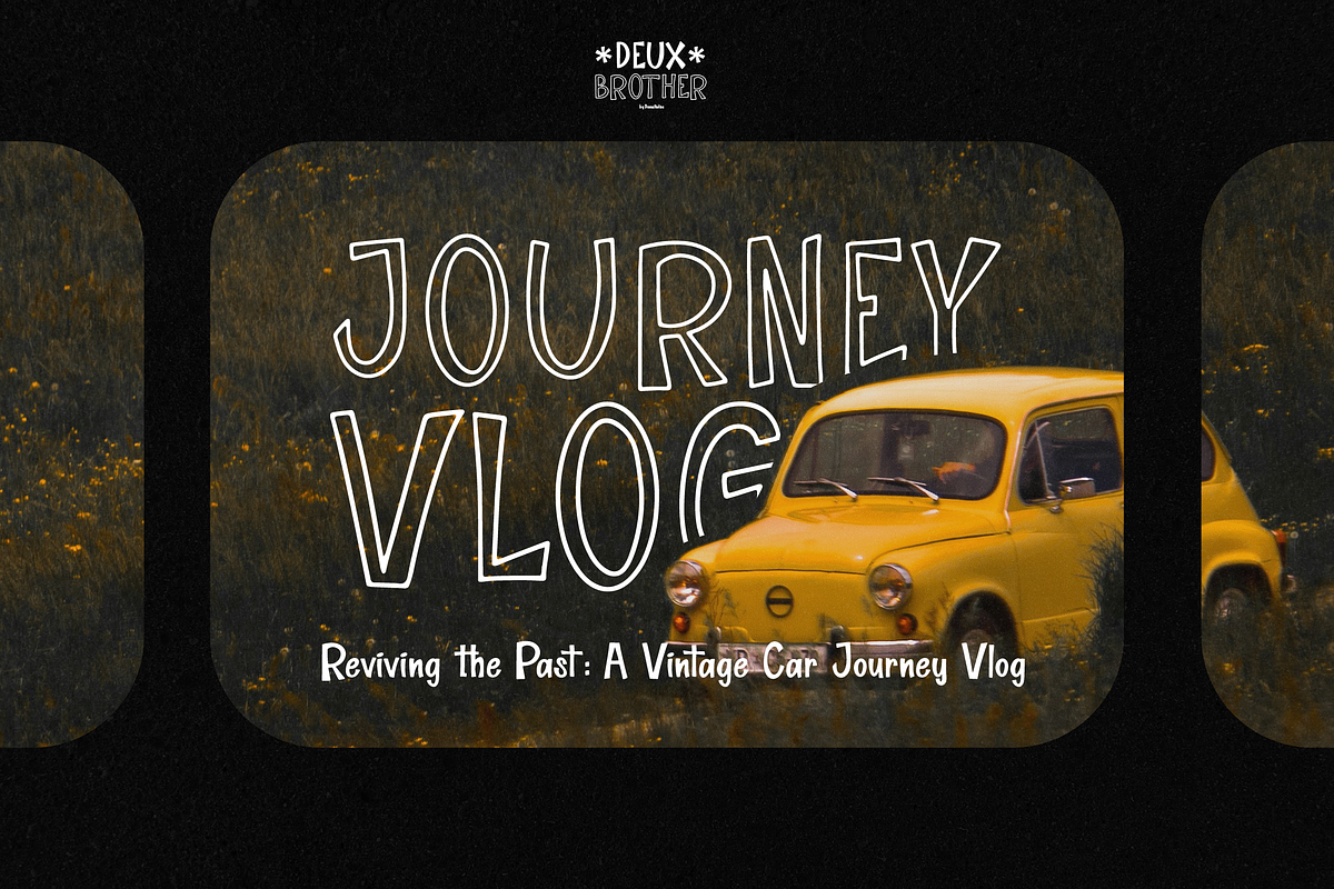 Deux Brother | Fun Display 2 Style, a Handwritten Font by Denustudios (Photo 10 of 15)