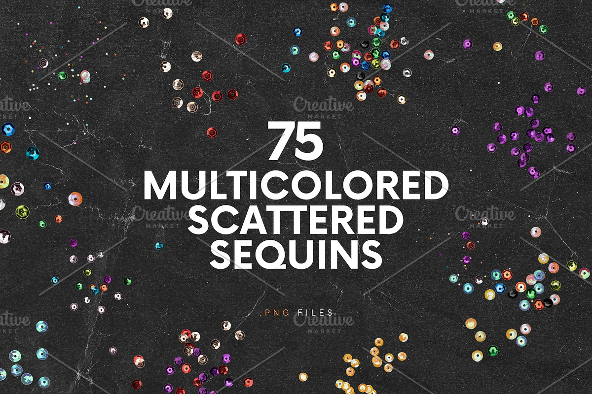 75 Multicolored Scattered Sequins, an Abstract Photo by Ksuview (Photo 1 of 8)