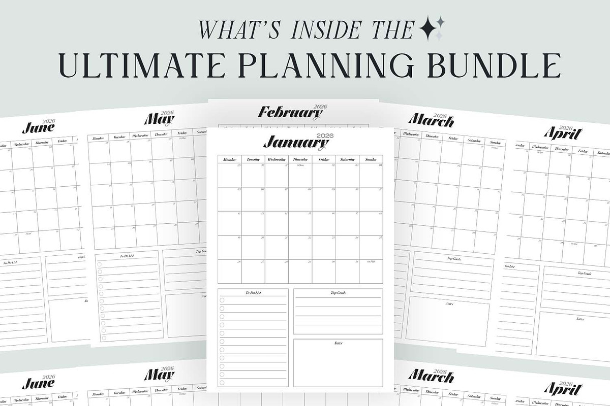 2026 Yearly Planner, a Presentation Template by Ahluva Studio (Photo 2 of 9)