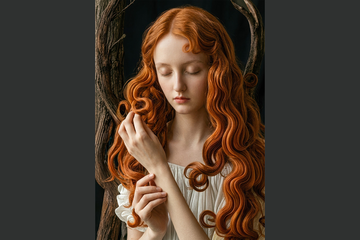 Renaissance Redhair Portrait Pack, a Person Illustration by StockVerse Creative (Photo 4 of 4)